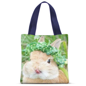 Tas Tote Fullprint Rabbit Melet