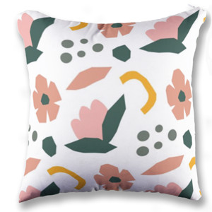 Bantal Nature Flowers White