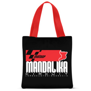 Tas Tote Fullprint MotoGP Mandalika Circuit eSport  on Dark