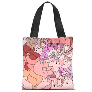 Tas Tote Fullprint cute face