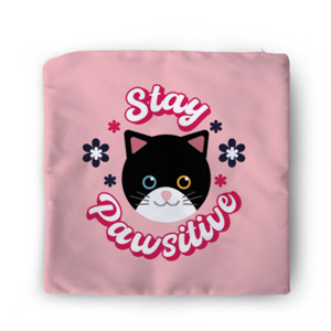 Sarung Bantal Stay Pawsitive