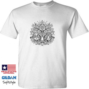 Kaos Premium - Seni Gambar Abstrak Pesona Binatang