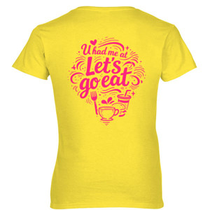 Kaos Valentine Love Food Typography