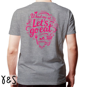 Kaos Valentine Love Food Typography