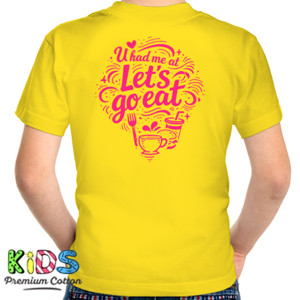 Kaos Valentine Love Food Typography