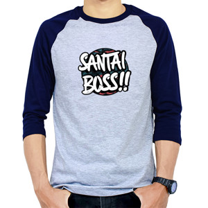 Kaos Raglan Santai Boss !!