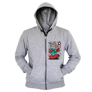 Hoodie Zipper Rhino Super Candy