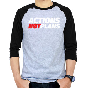Kaos Raglan No Talk Just Do T-Shirt