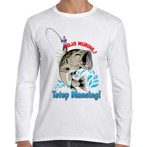 Kaos Humor Tukang Mancing | Bojo Muring Tetep Mancing!