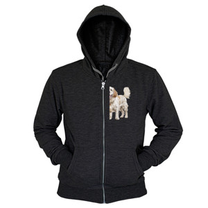 Hoodie Zipper Kaos Gambar Anjing 313