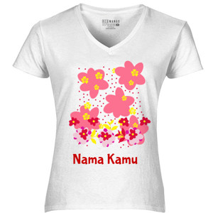 Kaos Floral Custom