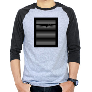 Kaos Raglan hoodie navy