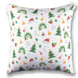 Bantal Bantal Sofa Tema Natal Putih