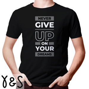 Kaos Kaos Pria Lengan Pendek - Never Give Up