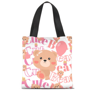 Tas Tote Fullprint lucu - Cute bear