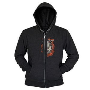 Hoodie Zipper Naga Hitam Indonesia
