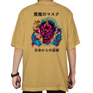Kaos Oversize Overseas Japan Topeng Hannya
