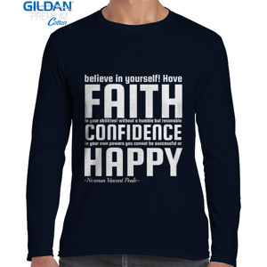 Kaos FAITH, CONFIDENCE, HAPPY