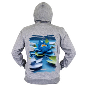 Hoodie Zipper The blue lotus