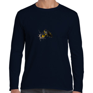 Kaos Kaos Pria Lengan Panjang Sepatu Bola