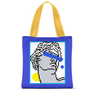 Tas Tote Fullprint Pixel Statue bag