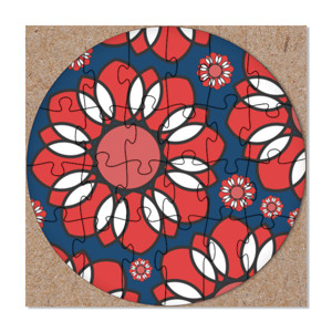 Puzzle Bunga Merah (Red Flower)
