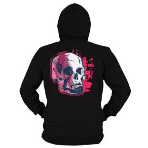 Hoodie Zipper Abstract Skull