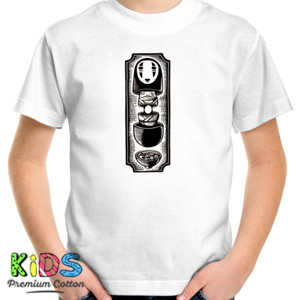 Kaos Kaonashi makan bakso - Spirited Away