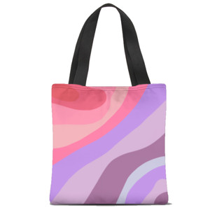 Tas Tote Fullprint Tas motif abstrak