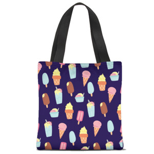 Tas Tote Fullprint Pattern ice cream