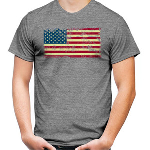 Kaos USA Flags Grunge