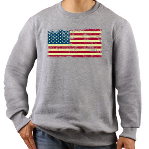Jaket Sweater USA Flags Grunge