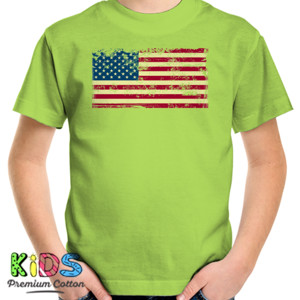 Kaos USA Flags Grunge