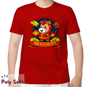 Kaos Cute Fire Horse Lunar New Year