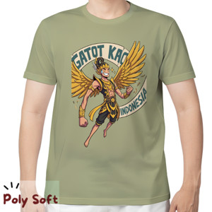 Kaos Kaos Gatotkaca Poly Soft Green Indonesia