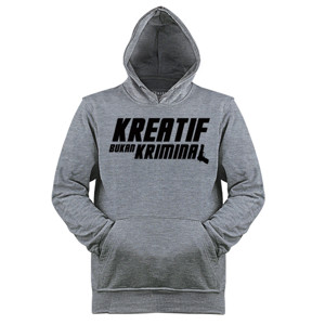 Jaket Hoodie kreatif bukan kriminal hitam