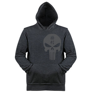 Jaket Hoodie SKULL  WITH VICTORY IN KANJI