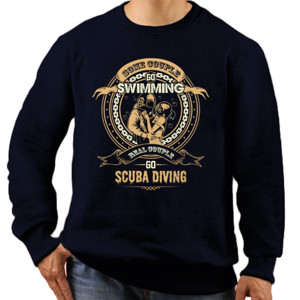 Jaket Sweater Scuba Diving Vintage