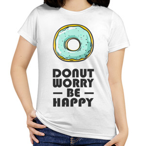 Kaos DONUT WORRY BE HAPPY