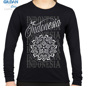 Kaos INDONESIA FLORAL ORNAMENTS