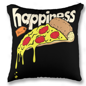 Bantal HAPPINESS IS PIZZA