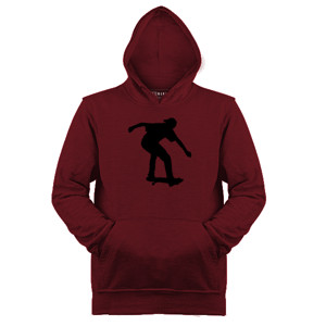 Jaket Hoodie Boy On Skateboard Silhouette