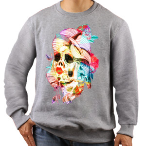 Jaket Sweater skelton girl