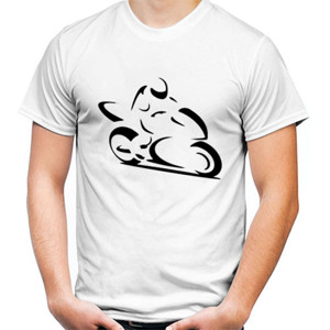 Kaos Moto Bike Black Siluete