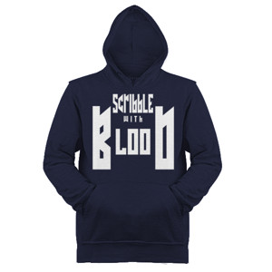 Jaket Hoodie Distro Scribble with blood