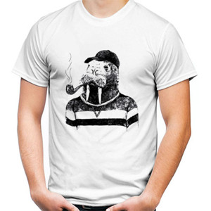 Kaos Distro Smoking Animals Funny