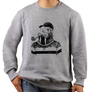 Jaket Sweater Distro Smoking Animals Funny