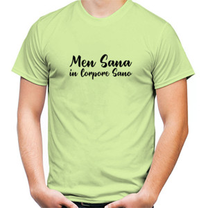 Kaos Men Sana incorpore Sano hobi olahraga