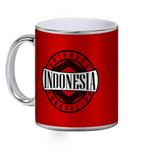 Mug Silver BHINNEKA TUNGGAL IKA INDONESIA