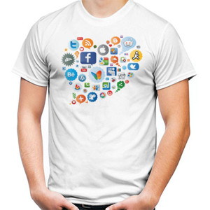 Kaos Social Media Heart Shapes